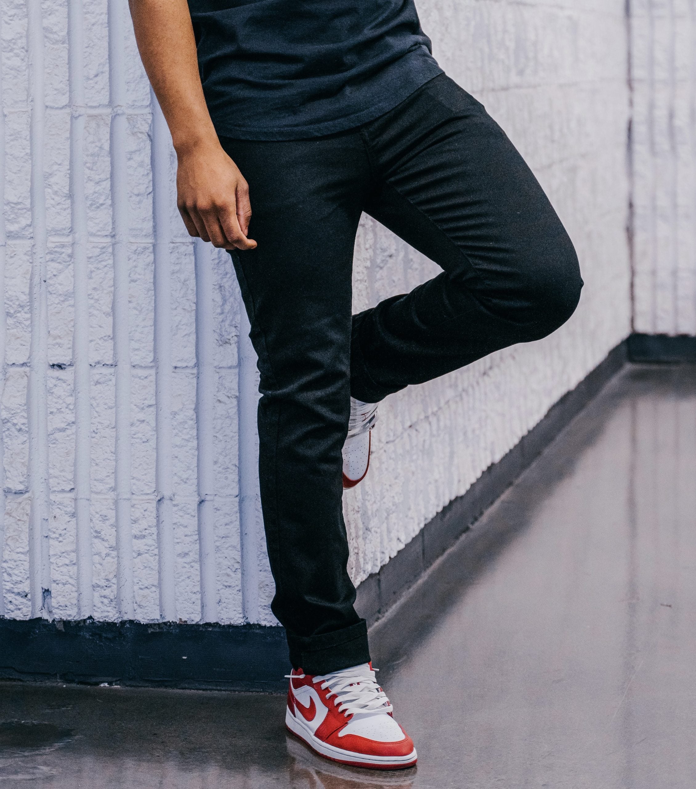 Slim Fit Jet Black Denim