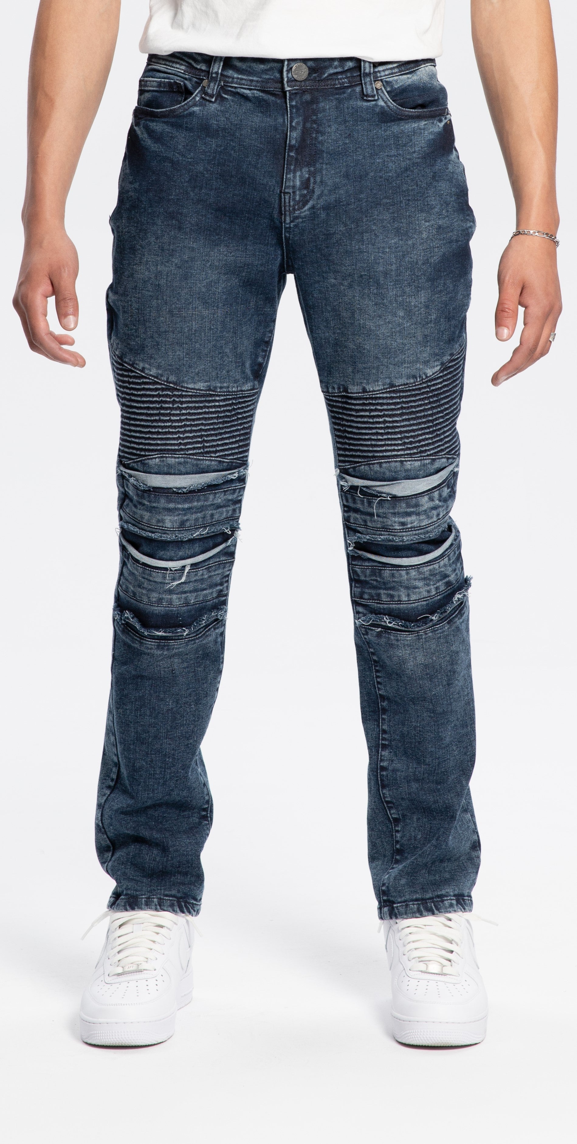 Biker Blue Slim Skinny