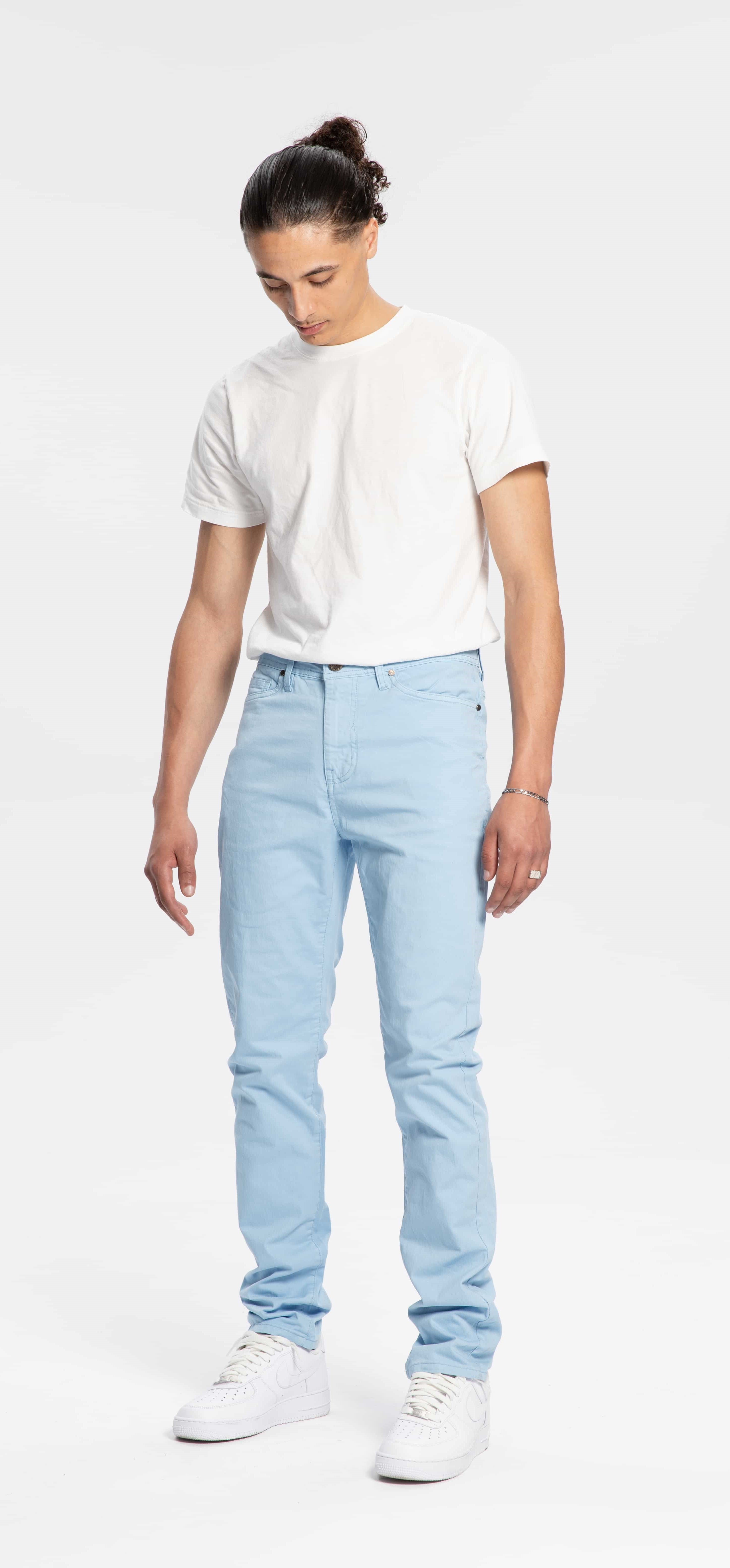 Slim Straight Fit Blue Chino