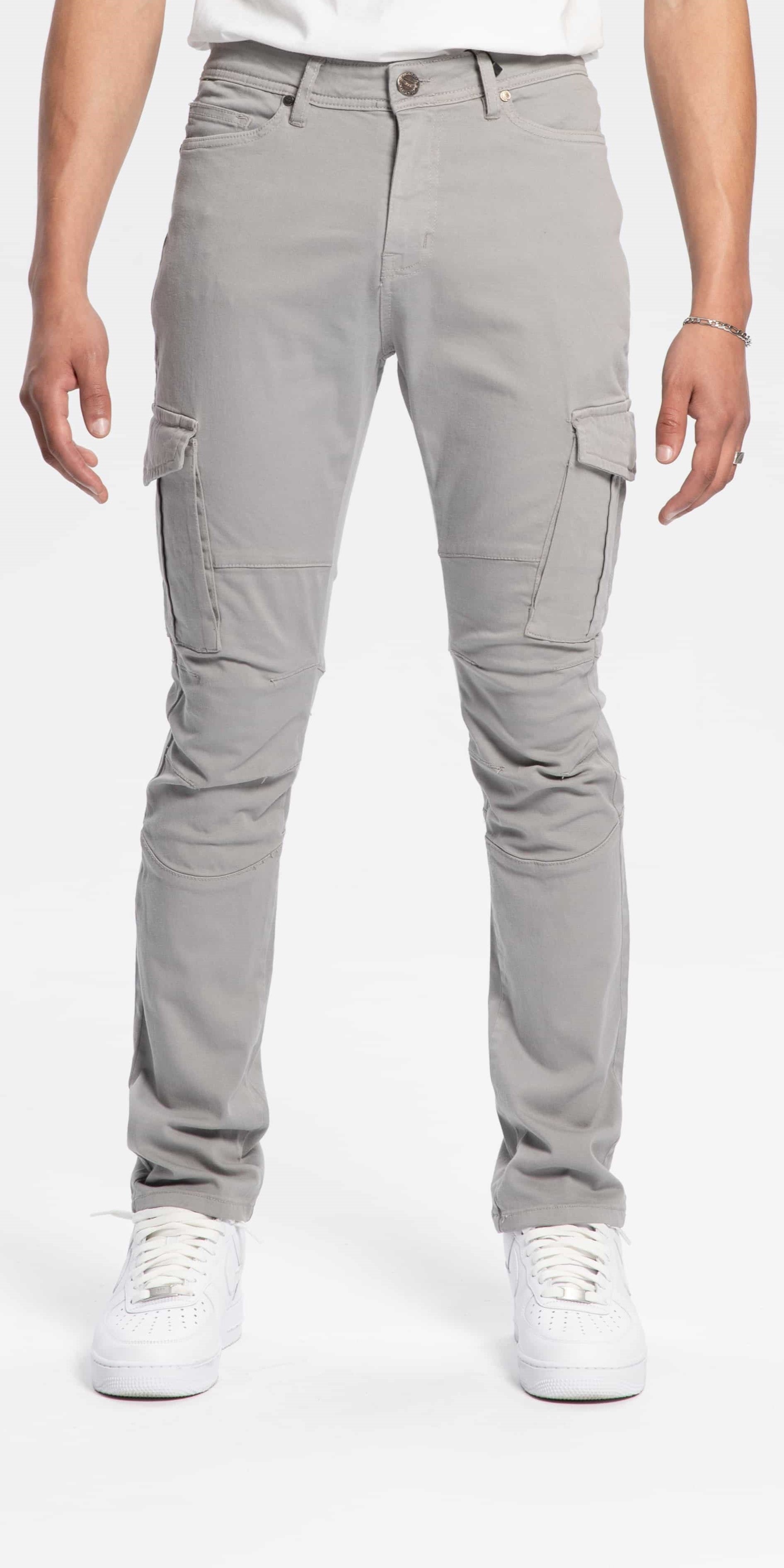 Slim Fit Light grey cargo pants