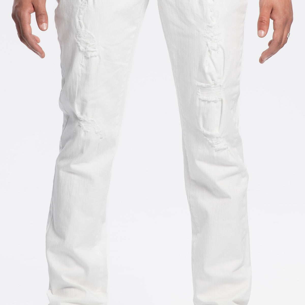 Plus-Size Distressed Medium Wash Jeans | ACHEÉ Plus-Size Distressed Medium Wash Jeans | ACHEÉ